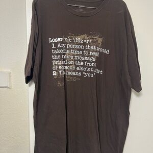 No Boundaries Dark Brown Graphic Tee